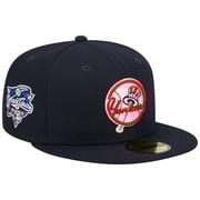 Men's New York Yankees New Era Navy Primary Logo 2000 World Series Team Color 59FIFTY Fitted Hat