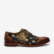 The Jack Shoe in Grey/Oxblood