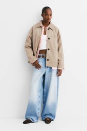 Faux suede jacket