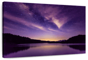 Purple Night Sky Wall Art