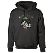 USMC Vintage Tattoo Devil Dogs Hoodie
