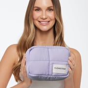 Lavender Puff Cosmetics Bag