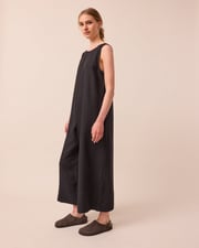 Vivienne Black Linen Jumpsuit