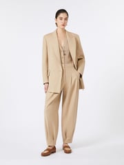 Olimpia Jacket in stretch canvas - SUEZ