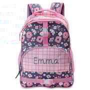 Charcoal Flower Personalized Backpack by Stephen Joseph®
