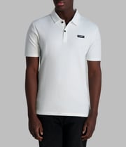 RIBBED DROP NEEDLE POLO SHIRT