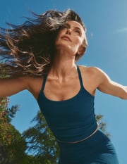 Spacedye Slim Racerback Cropped Tank