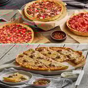 2 Lou Malnati's Thin Crust Pizzas & 5 Deep Dish Pizzas