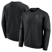Men's Seattle Kraken  Fanatics Black Authentic Pro Road Pullover Sweatshirt