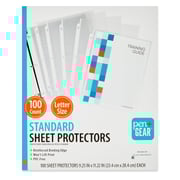 Pen+Gear Standard Sheet Protectors, 100 Count, Clear, Polypropylene, 8.5" x 11" (Model 25041)