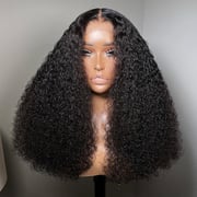 Tuneful Big Curly 210% Density Double Drawn Jerry Curly Fluffy Bouncy Wigs