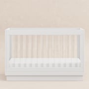 Harlow Acrylic 3-in-1 Convertible Crib with Toddler Bed Conversion Kit