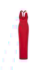 Carmine Halter Maxi Dress