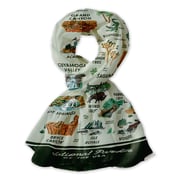 National Parks of the USA Illustrated Map Scarf