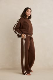 Contrast Trackpant Brown