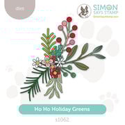 Simon Says Stamp Ho Ho Holiday Greens Wafer Dies s1062 Sugar and Spice