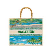 The Juliana Beaded Tote - Sandy