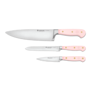 Classic 3-Piece Utility Knife Set - Pink Himalayan Salt
