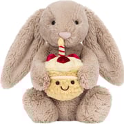 Jellycat Bashful Beige Bunny 'Birthday'