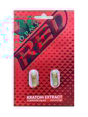 O.P.M.S. Kratom Extract Red Capsules 2ct