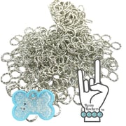 Dog Tag Reinforcement Silver Plated Stainless Steel Jump Rings Pack of 100