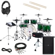 GEWA G9 Pro 6 LTD Electronic Drum Set - Sherwood Green COMPLETE DRUM BUNDLE