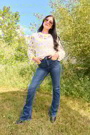 3 LENGTHS The Rachel by Lovervet: High-Rise Tummy Control Bootcut Denim
