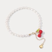 Cherry Pearl Anklet