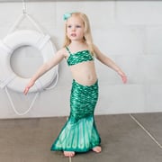 Celtic Green Toddler Tail and Bikini Top Set