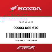 Honda BOLT, FLANGE (6X73) 90003-KSE-670