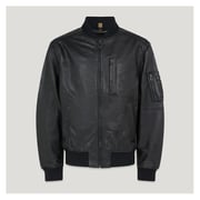 Black Marker Leather Jacket