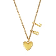 Personalized Small Heart of Gold Necklace