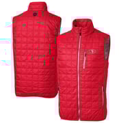 Men's Cutter & Buck Scarlet San Francisco 49ers Rainier PrimaLoft Eco Insulated Full-Zip Puffer Vest