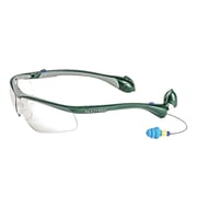 Soundshield Classic Safety Glasses, Green Frame, Indoor/Outdoor Lens