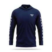 [SHERIFF K9] Men's Hooded Long Sleeve [NVY/WHT]