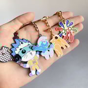 Custom enamel keychain company logo personalized company icon keychain Team Gift Souvenir pendant memorial gifts