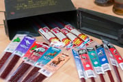 16 Piece Exotic Jerky Can Gift for Him