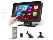7" Wireless Car Display with Apple CarPlay/Android Auto Compatibility & Phone Mirroring