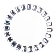 Mirror Glass Charger Plate (2 pcs) - Silver