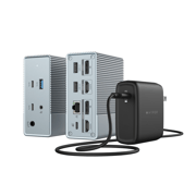 HyperDrive GEN2 12-in-1 USB-C Docking Station With Power Adapter
