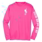 Dirty Hooker Classic White on Neon Pink Dry Fit