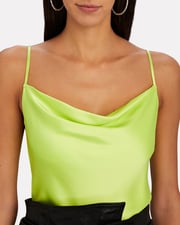 Fayette Cowl Neck Silk Camisole
