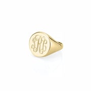 LANA ROUND SIGNET RING