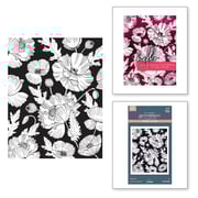Poppy Background Press Plate from the Yana's Poppies Collection by Yana Smakula