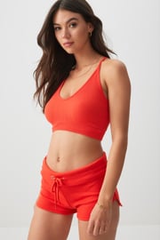 Basic Open Back Ultra Crop Tank Top