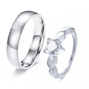 Engraved Promise Ring Set