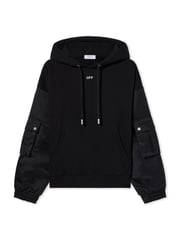 Off Stamp Hybr Nylon Hoodie on Sale - Off-White™ Official US 