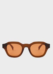 Transparent Khaki 'Lyford' Sunglasses