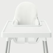 Highchair Cushion Cover - Solid White