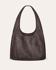 Large Mesh Sacchetto, Coffee